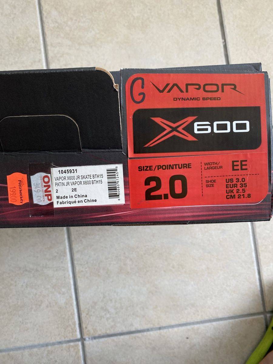 Bauer Pattini da ghiaccio: Bauer Vapor X600 Schlittschuhe – Usato da Studen BE venduto da Bigiyb 5