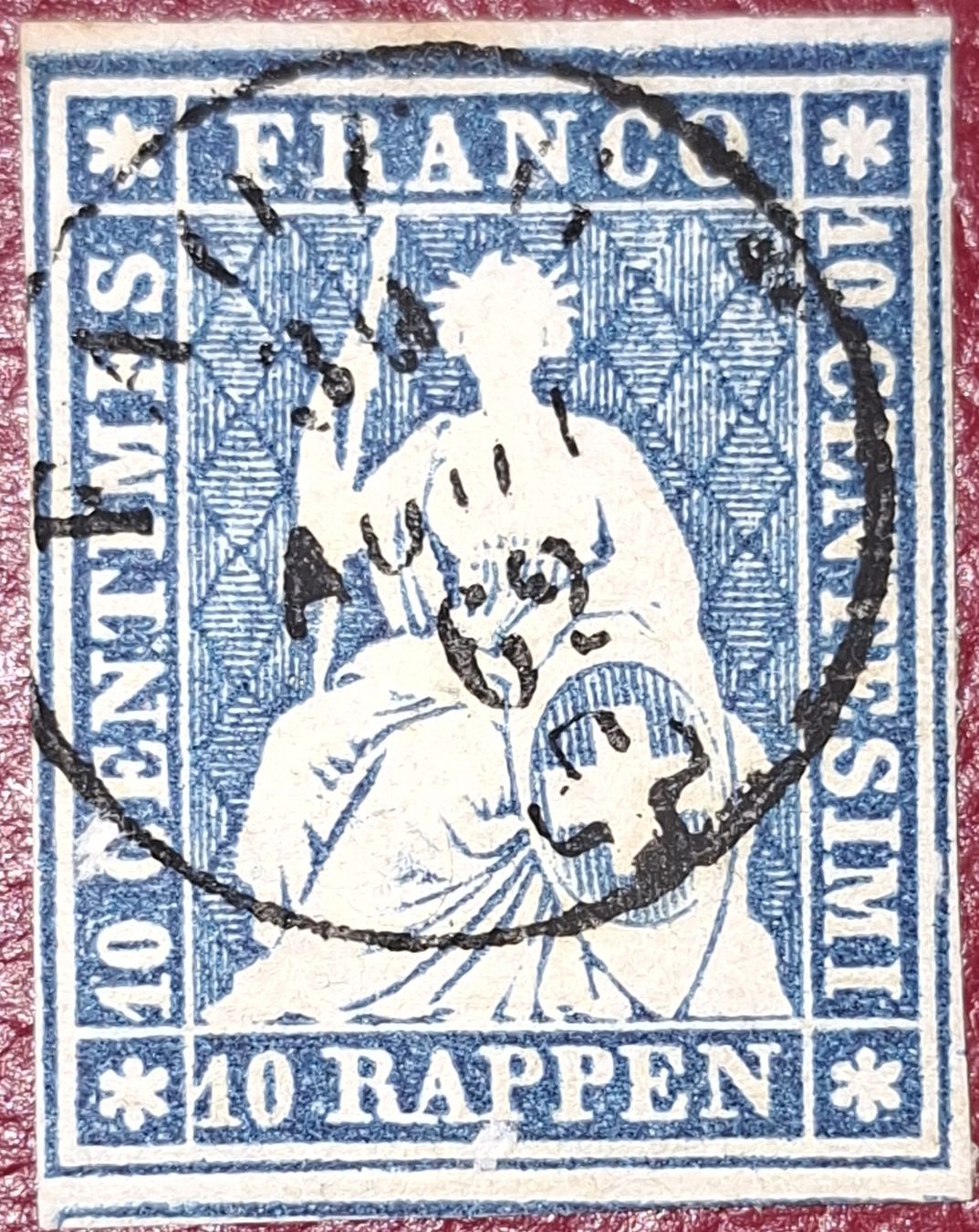 Alle Briefmarken: Strubel 23G  – Gebraucht aus Balgach von SIMEON27