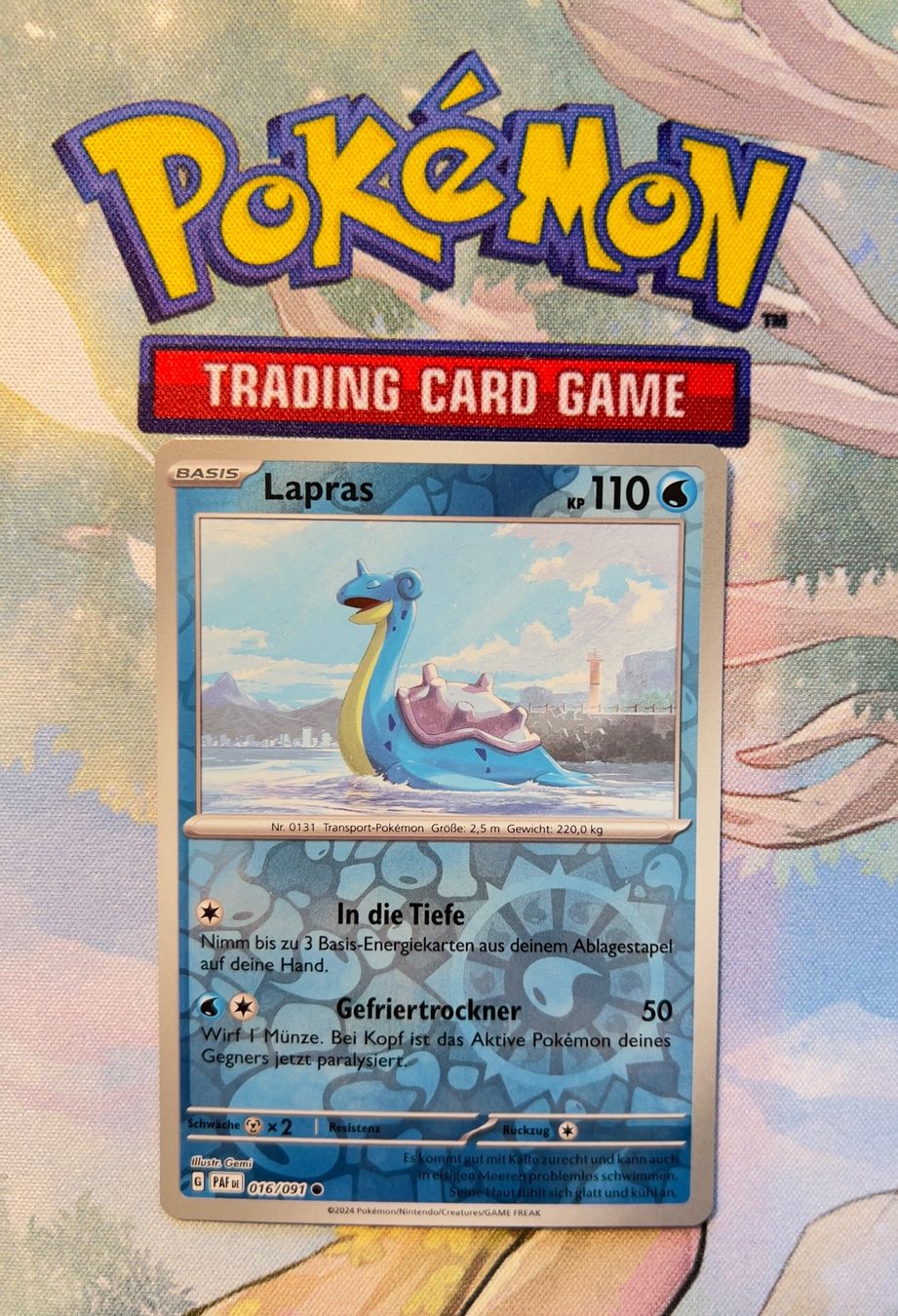 Cartoline: Lapras Reverse Holo Paldeas Schicksale 016/091 – Usato da Sempach venduto da R-G