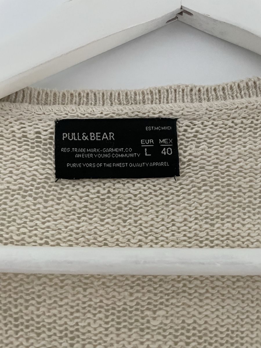 Giacche: Pull&Bear Cardigan beige Gr. L Übergangsjacke Frühling – Usato da Wilen b. Wil venduto da puma-85 1