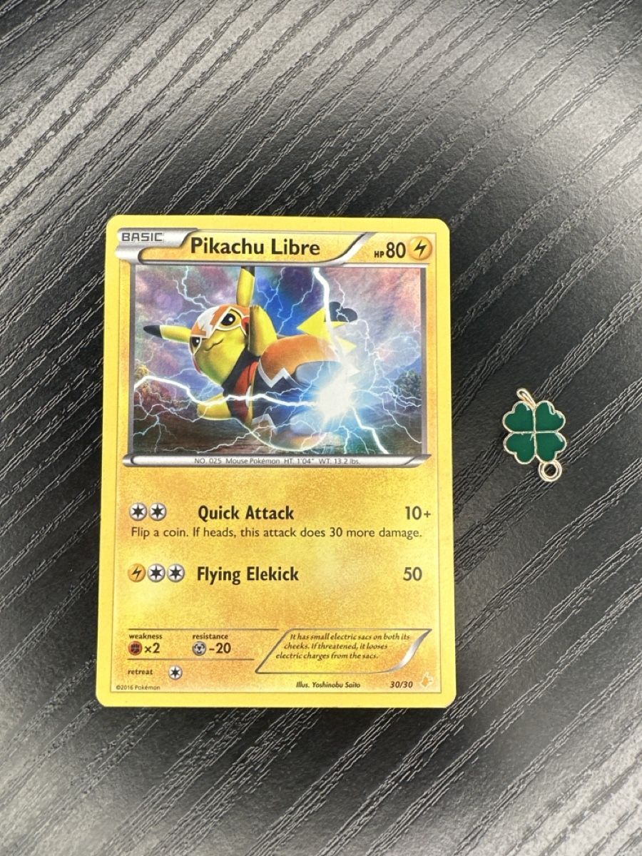 Pokémon Sammelbilder & Trading cards: Pikachu Libre 30/30 Holo 2016 Wrestler Pikachu – Gebraucht aus Uster von Neonschwarz