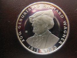 10 EURO 2013 BRD Gedenkmünze 200. Geb. RICHARD WAGNER (Stg )