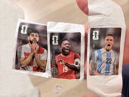 Fussball Cola Sticker: Gvardiol, Davies, L. Martinez