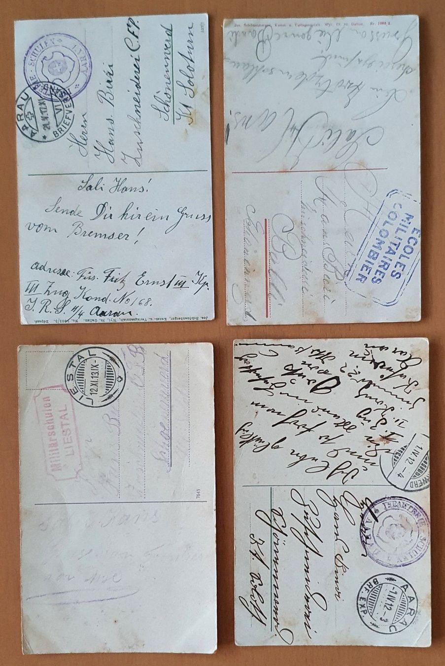 Cartoline postali: 10 Militär Jux Karten – Usato da Kreuzlingen venduto da Rschweiz1 4
