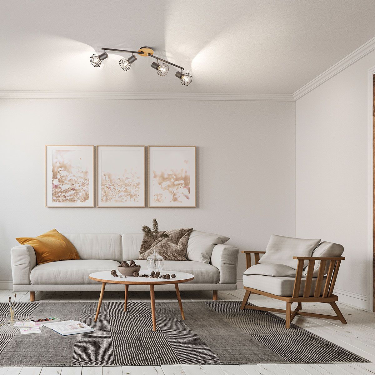 Lampadari & plafoniere: Deckenleuchte, 4 Strahler, 60 cm x 11 cm – Nuovo (secondo la descrizione) da Kreuzlingen venduto da Smart-Light 1