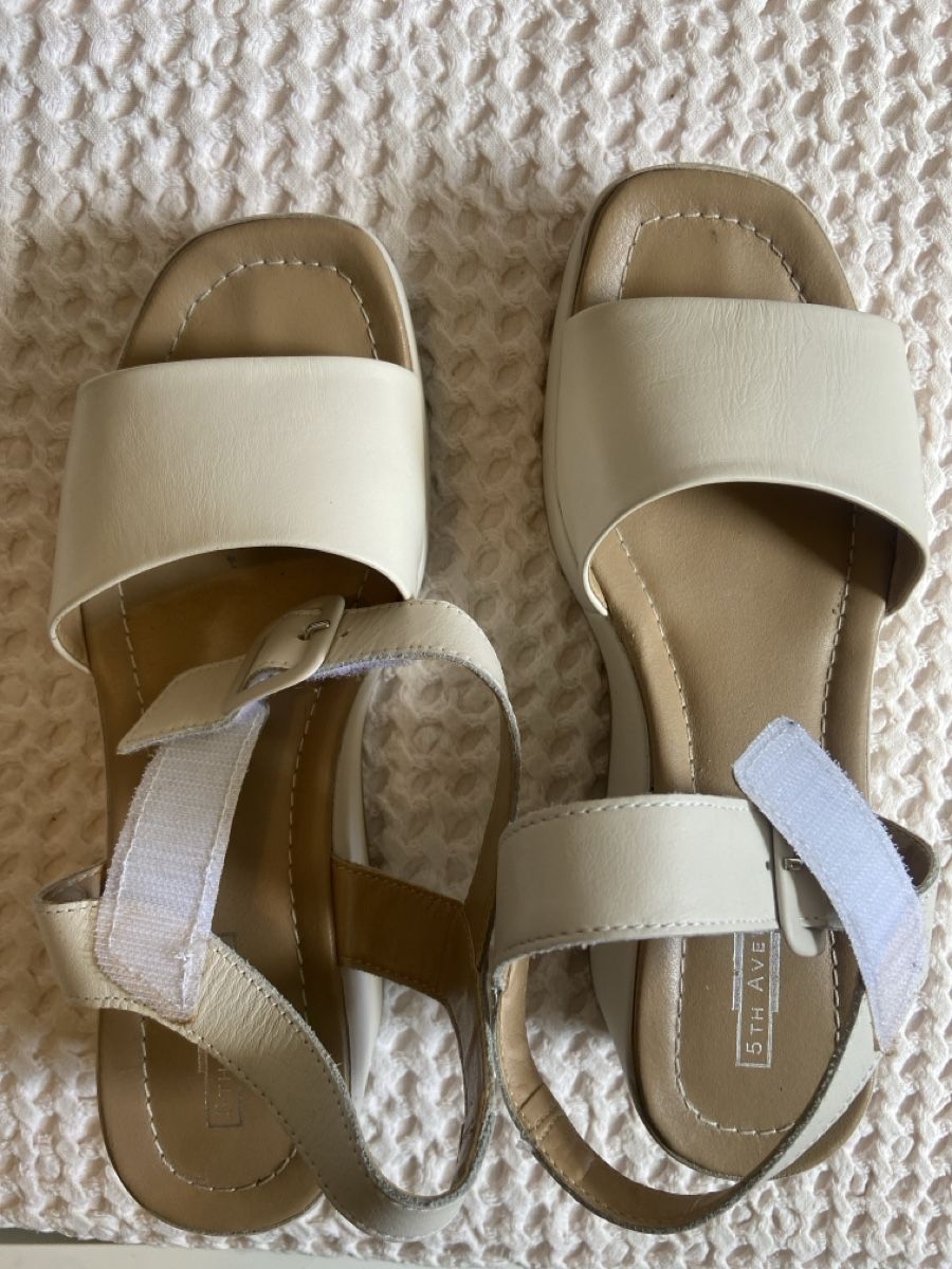 Scarpe da donna: Sandales compensées 5th Avenue beige taille 39 – Nuovo (secondo la descrizione) da Bouveret venduto da lescopinesdabords 2