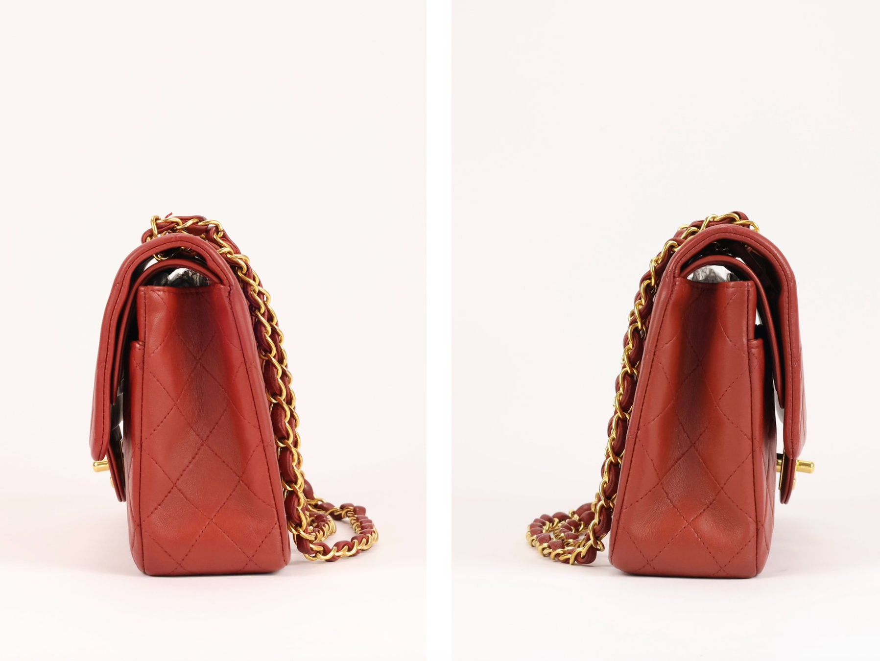 Chanel Borse da donna: Rot Chanel Classic Double Flap Handtasche aus Lammleder – Usato da Varen venduto da des_9lqh 9