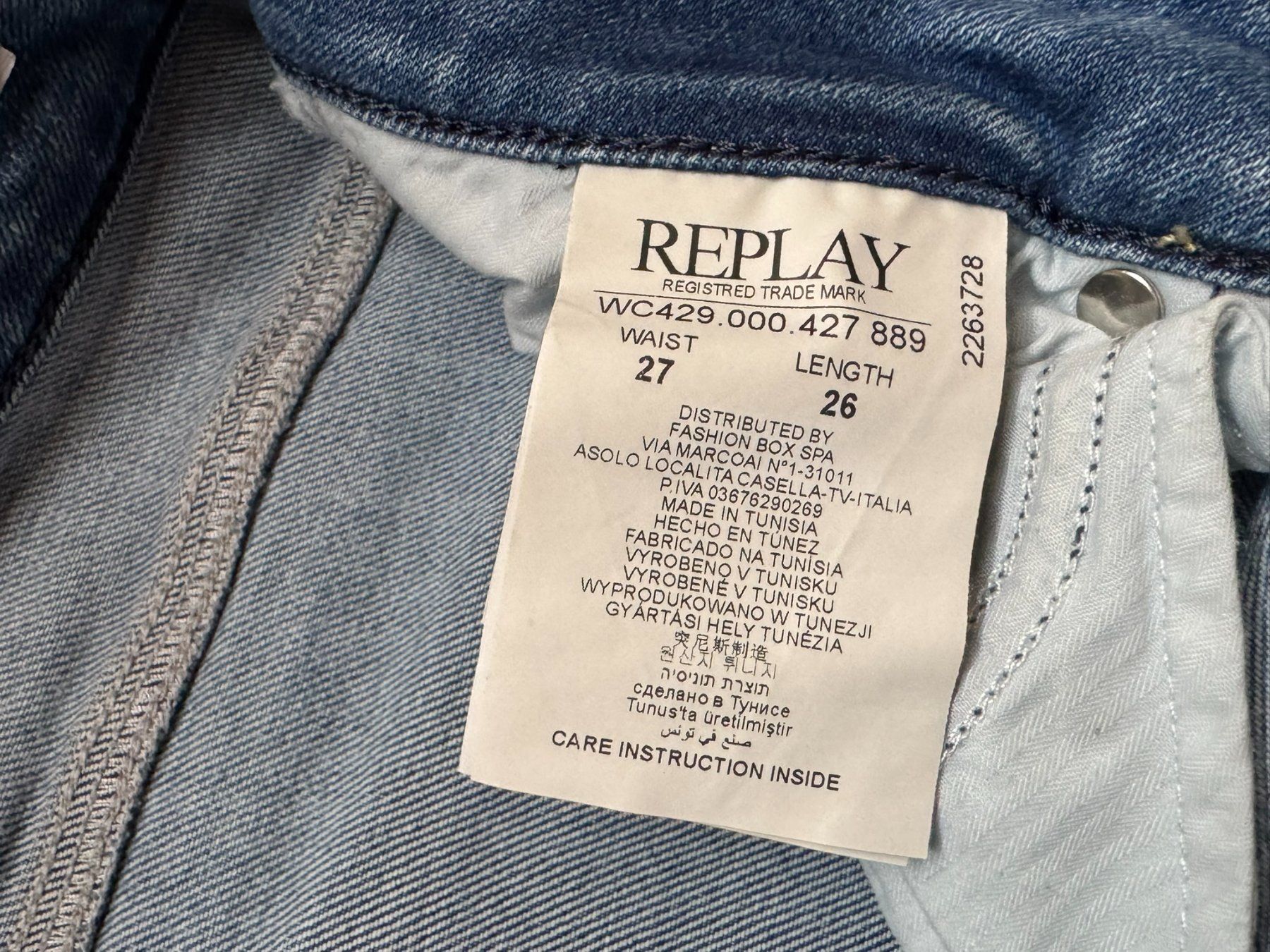 Replay Jeans: Replay Jeans Faaby mit Stretch W27 – Usato da Unterseen venduto da bongmarley 3