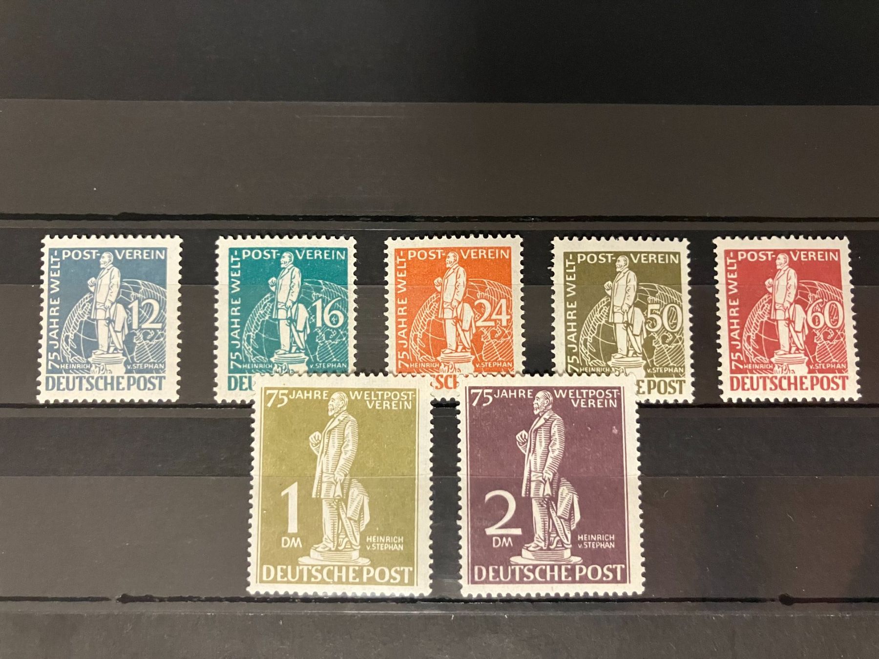 Tutti i francobolli: Berlin 1949, Kat 35-41, KP 750.-- – Usato da Würenlos venduto da Eulenpostuhu