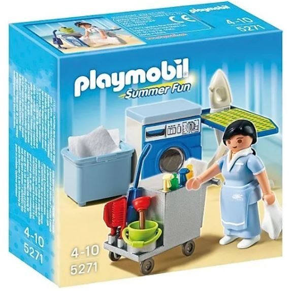 Playmobil Dame Femme de ménage Klicky 1 Boîte Vintage System Ancien 3315 isa13 - Jeux & Jouets