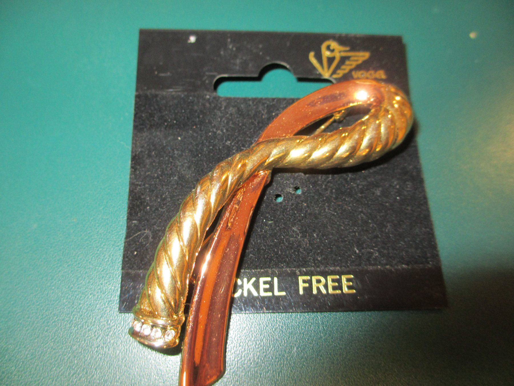 Spille & Fermagli: Brosche Vogel Design Bicolor goldfarben – Nuovo (secondo la descrizione) da Herisau venduto da fan_h9qj 3