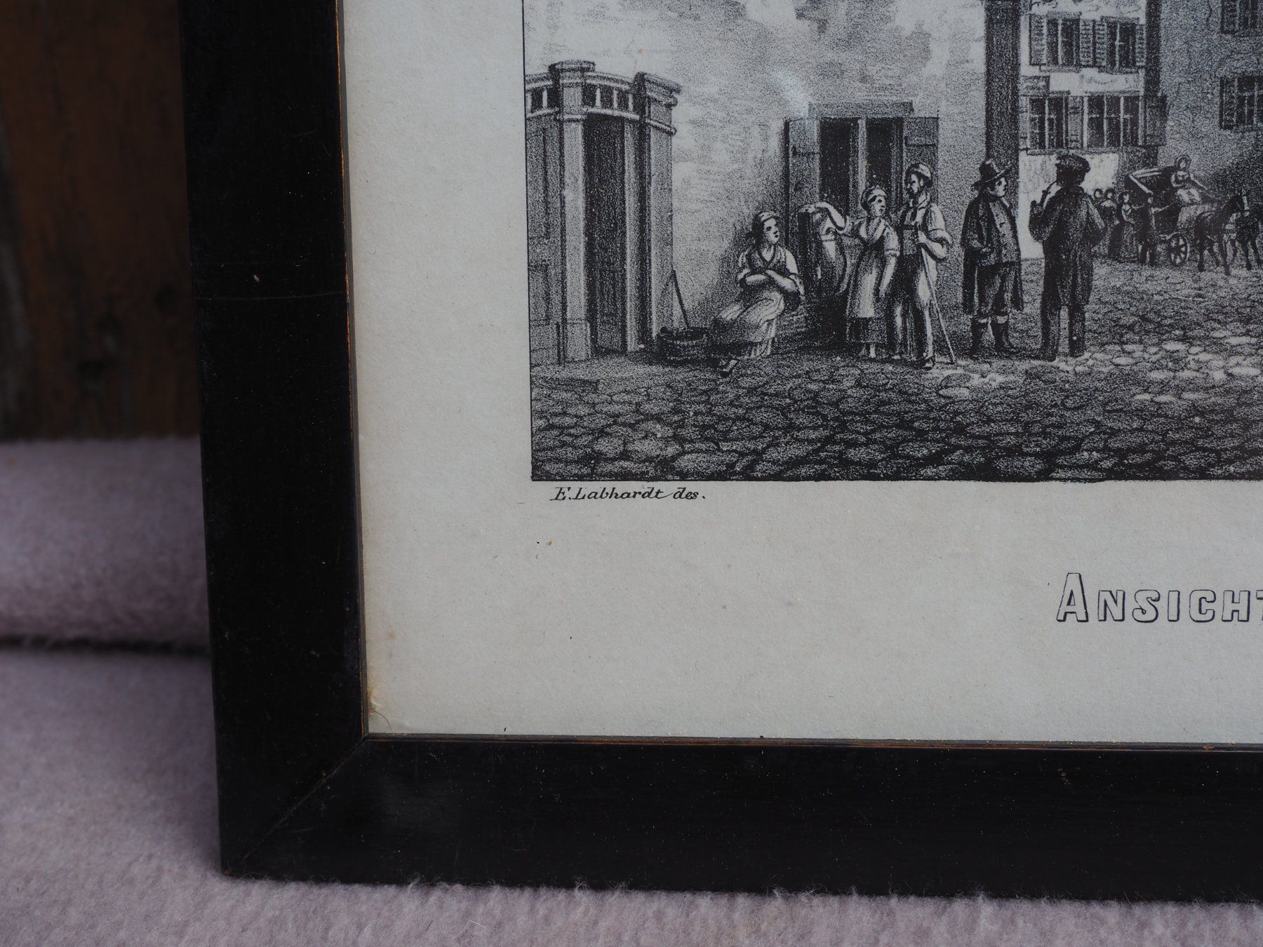 Poster & Bilder: Litho: Ansichten der Gasthöfe in Glarus – Gebraucht aus Schänis von Lobelie1 2