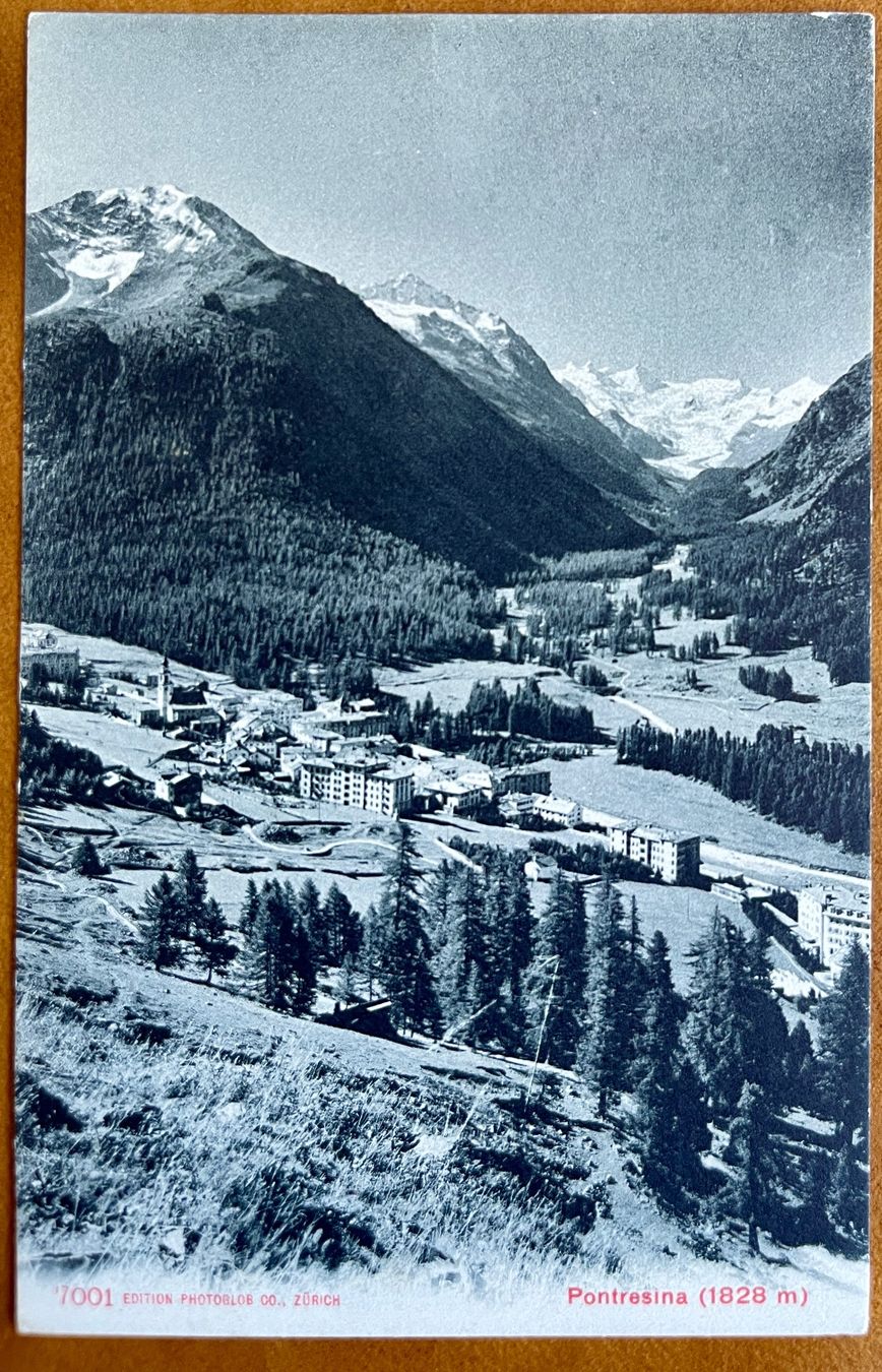 Ansichtskarten: PONTRESINA - 1907... Schön ! – Gebraucht aus Lutry von Ediego