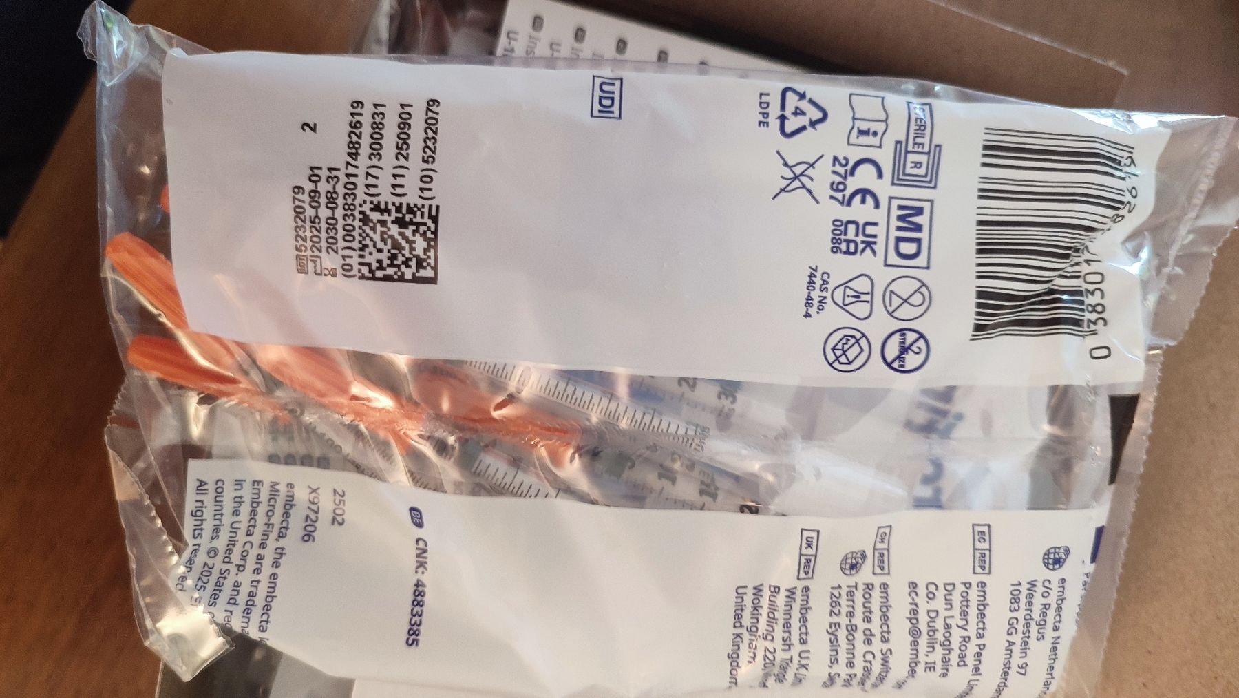 Medizinaltechnik: Insulinspritzen / Embecta Micro-Fine 8mm 0.3ml 30G – Neu und originalverpackt aus Winterthur von Priscatg 3