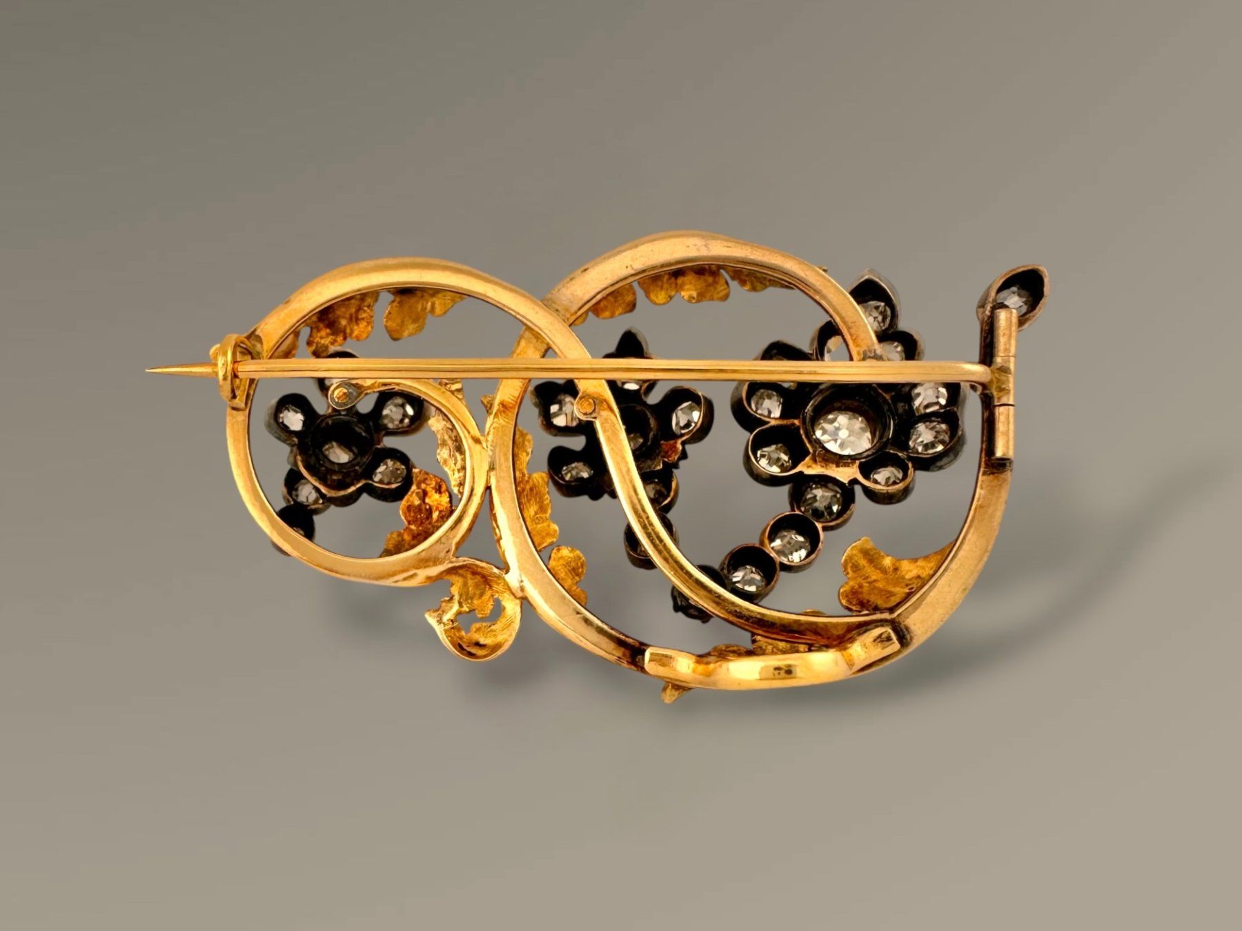 Spille & Fermagli: Antike Diamantbrosche um 1870, ca. 2,3 ct – Usato da Zuzwil SG venduto da artimmo 4