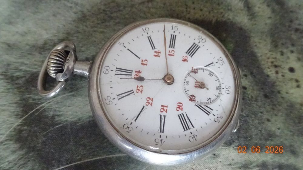 Longines Orologi: Longines Taschenuhr silber – Usato da Bassecourt venduto da maxibog 2
