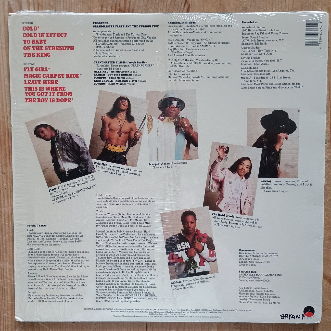 Schallplatten: Grandmaster Flash - On The Strength  LP-US 1987 VG++/VG+ – Gebraucht aus münchenstein von karl_heinz_krasser 1