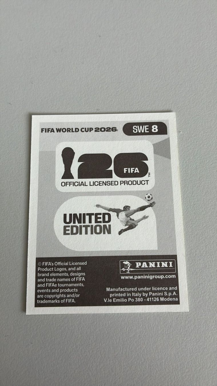 Panini Carte collezionabili: Carte panini 2026 - SWE 8 – Nuovo (secondo la descrizione) da La Neuveville venduto da Ibo2300 1