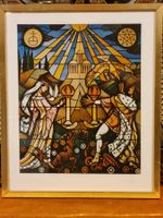 Esoterik Symbolik Grafik Vintage 32x26