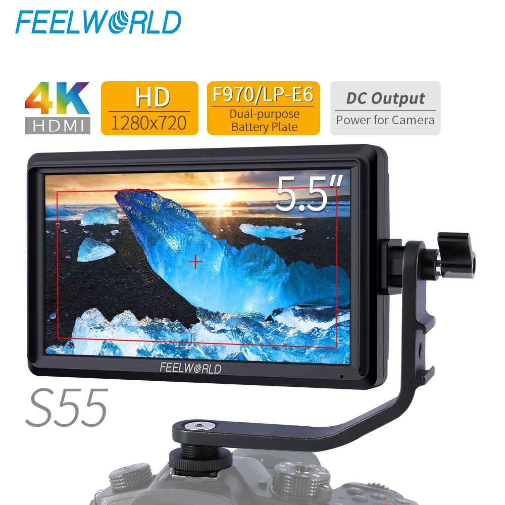 Monitor: Feelworld S55 4K Kamera-Feldmonitor – Nuovo e nell'imballaggio originale da Malans GR venduto da BUYBEST-Schweiz