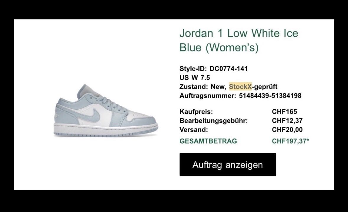 Jordan Scarpe da donna: Jordan 1 Low White Ice Blue – Usato da Netstal venduto da Djukaxgajic01 6