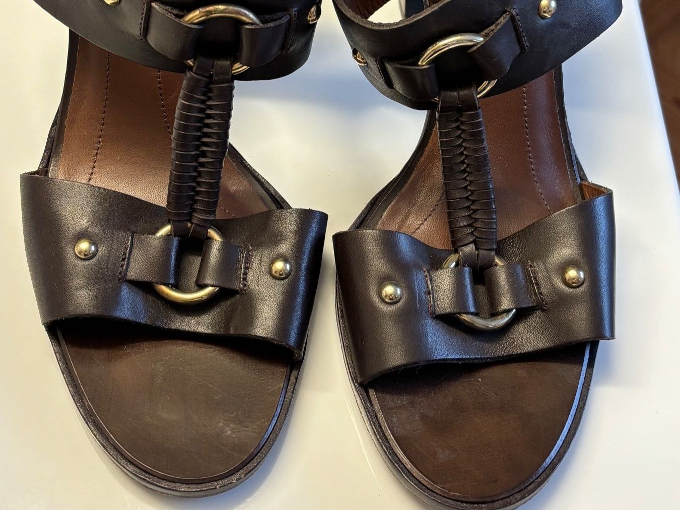 Massimo Dutti Scarpe da donna: Massimo Dutti braune Ledersandalen, Grösse 41 – Usato da Horgen venduto da uge_pd5p 1