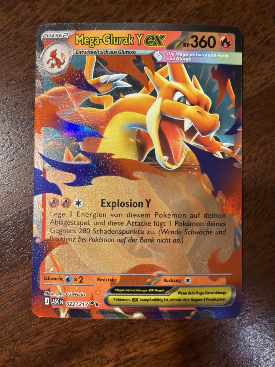 Pokémon Carte collezionabili: Mega Glurak Y ex (ASC 022) – Nuovo (secondo la descrizione) da Emmenbrücke venduto da Pack_Ripper