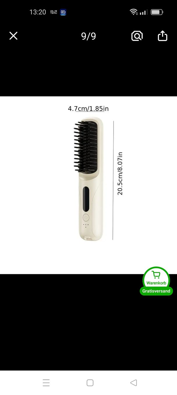 Altro per la cura dei capelli: Haar Glätt Bürste, kabellos – Nuovo e nell'imballaggio originale da Dietlikon venduto da Raffy12 3