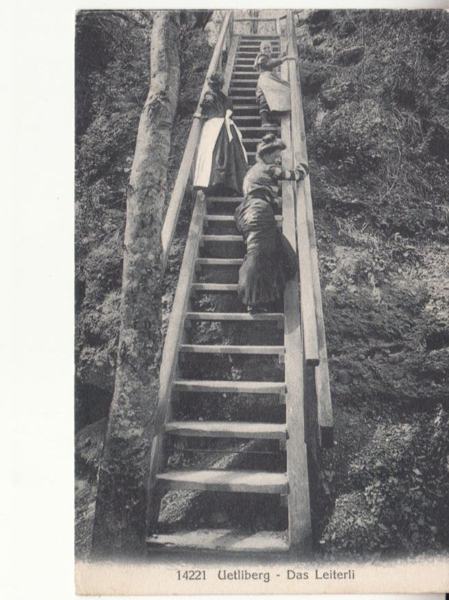 Cartoline postali: Uetliberg Leiterli 1913 mit Stabstempel – Usato da Bürglen TG venduto da StampGraf