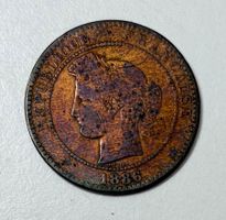 1 x Dix Centimes Münze 1886  République Francaise