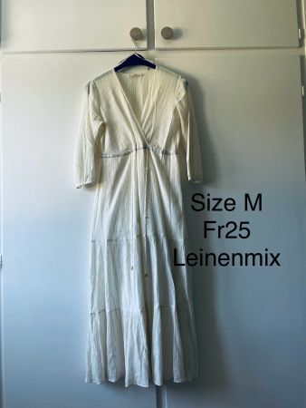 Maxikleid Leinenmix, Grösse M, Top Zustand!