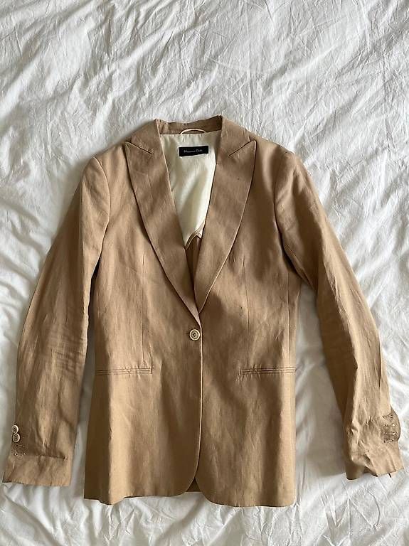 Massimo Dutti Giacche: Blazer en lin Massimo Dutti beige taille 38 – Usato da Lausanne venduto da generation