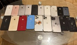 Lot de téléphones iPhone Samsung et autres