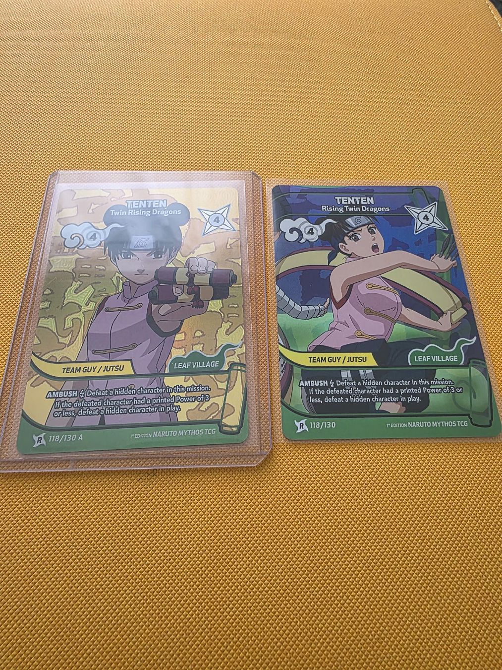 Carte collezionabili: Tenten 118 A & 118, Naruto Mythos first Edition – Nuovo (secondo la descrizione) da Emmenbrücke venduto da Minato96