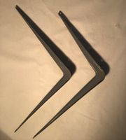 Wandregal Träger Metall graugebrauchter Zustand