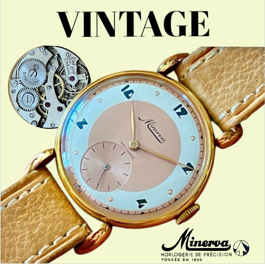 Minerva Uhren: Minerva Swiss Vintage Uhr – Gebraucht aus lyss von Uhrenparadies