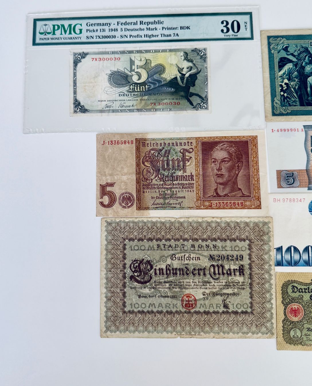 Banknoten: **Deutsche Mark Banknoten Lot** – Gebraucht aus Langrickenbach von MeUs74 1