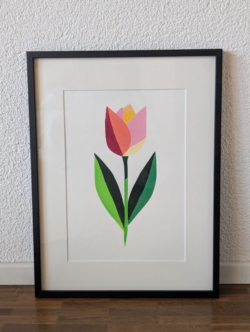 Dipinti: Original Hand Painted Abstract Tulip Painting, Easter Gift – Nuovo e nell'imballaggio originale da Winterthur venduto da LaVieColor