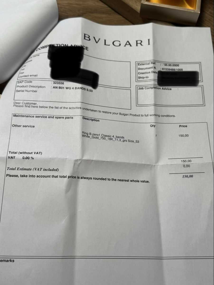 Bulgari Ringe: Bvlgari B.Zero1 Ring 4 Bands Weissgold 53 Neu – Neu (gemäss Beschreibung) aus Weisslingen von MichelleH 3