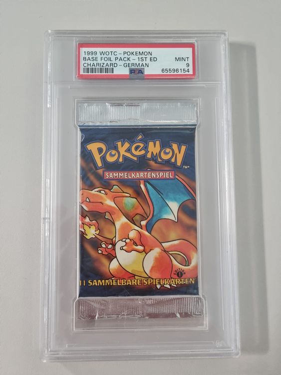 Pokemon 1.edition Base Booster PSA 9 Deutsch Glurak Art Kaufen auf Ricardo