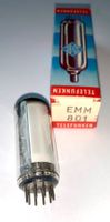 1 Röhre / Radioröhre / magisches Auge EMM801, Telefunken