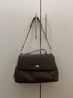 Damentasche Makani braun mit Goldkette neu