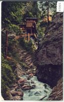 Trinkhalle in der Rabiusaschlucht - Litho