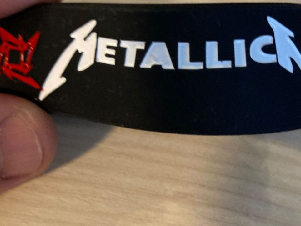 Sconosciuto Metallica Toppa Metal Horns Patch in Tessuto 10 x 8,5 cm