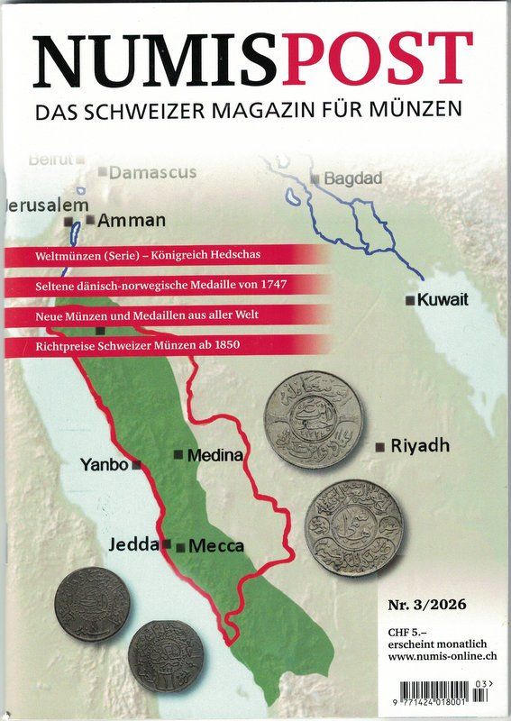 Tutti le monete: NUMISPOST - Nr. 3 / 2026, neuwertig – Usato da Bonstetten venduto da Pinguin75