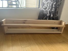 Gut erhaltenes Holz-Wandregal, 70cm lang