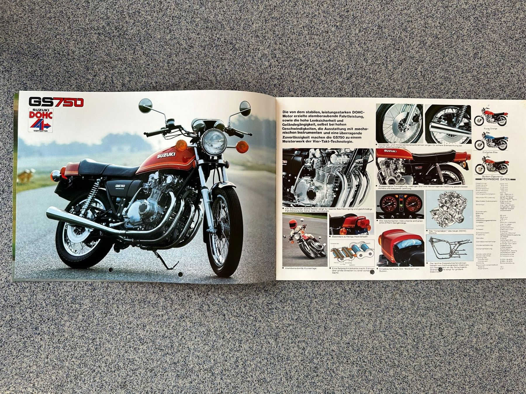 Suzuki Documenti: Prospekt  SUZUKI , 70 -er Jahre – Usato da Boswil venduto da pavo1 3