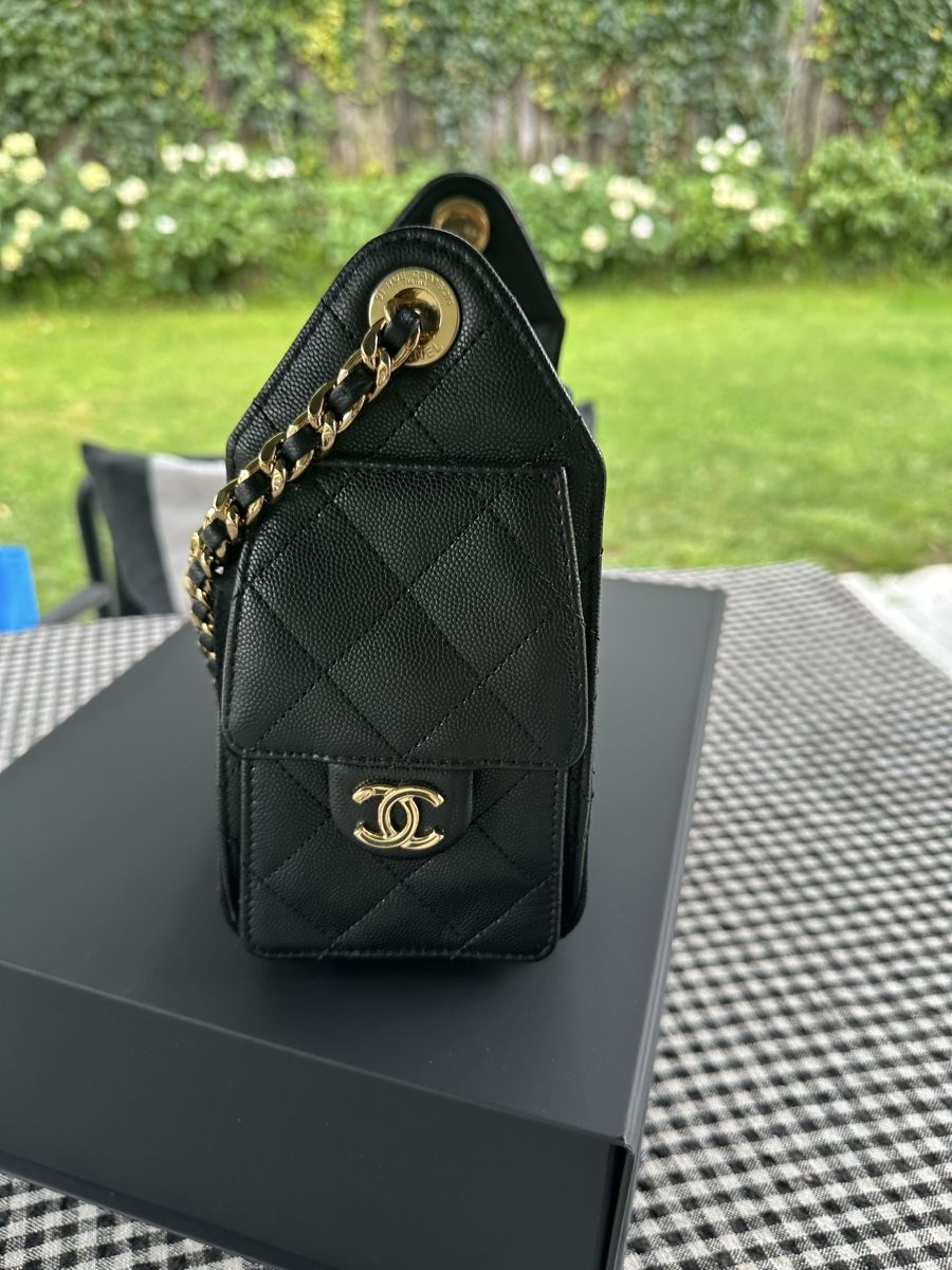 Chanel Borse da donna: Chanel 25 schwarz – Nuovo (secondo la descrizione) da Au ZH venduto da Luxbag 2