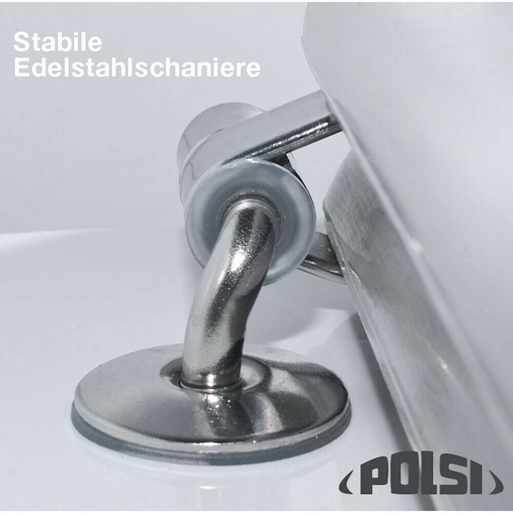WC: POLSI 3311 Gepolsteter WC-Sitz weiss – Nuovo e nell'imballaggio originale da Bottighofen venduto da zaap 4