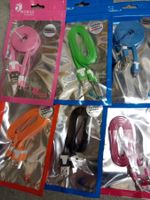 microUSB zu USB Kabel, Noodle, flat, 1meter, farbig
